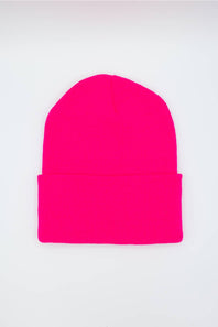 Carhartt Knit Cuffed Beanie in Pink Glow