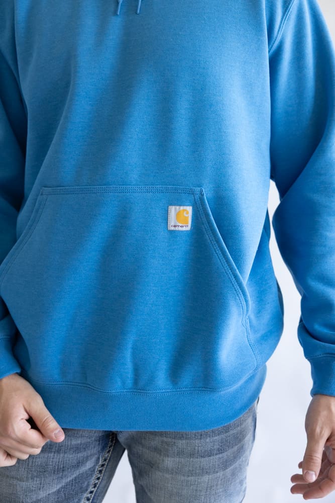 Carhartt Logo Sleeve Hoodie for Men in Horizon Blue
