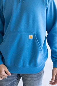 Carhartt Logo Sleeve Hoodie for Men in Horizon Blue
