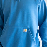 Carhartt Logo Sleeve Hoodie for Men in Horizon Blue