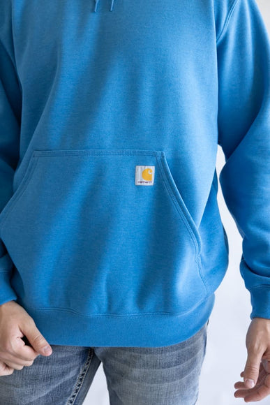 Carhartt Logo Sleeve Hoodie for Men in Horizon Blue