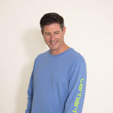 Carhartt Loose Heavyweight Long Sleeve T-Shirt for Men in Skystone Blue