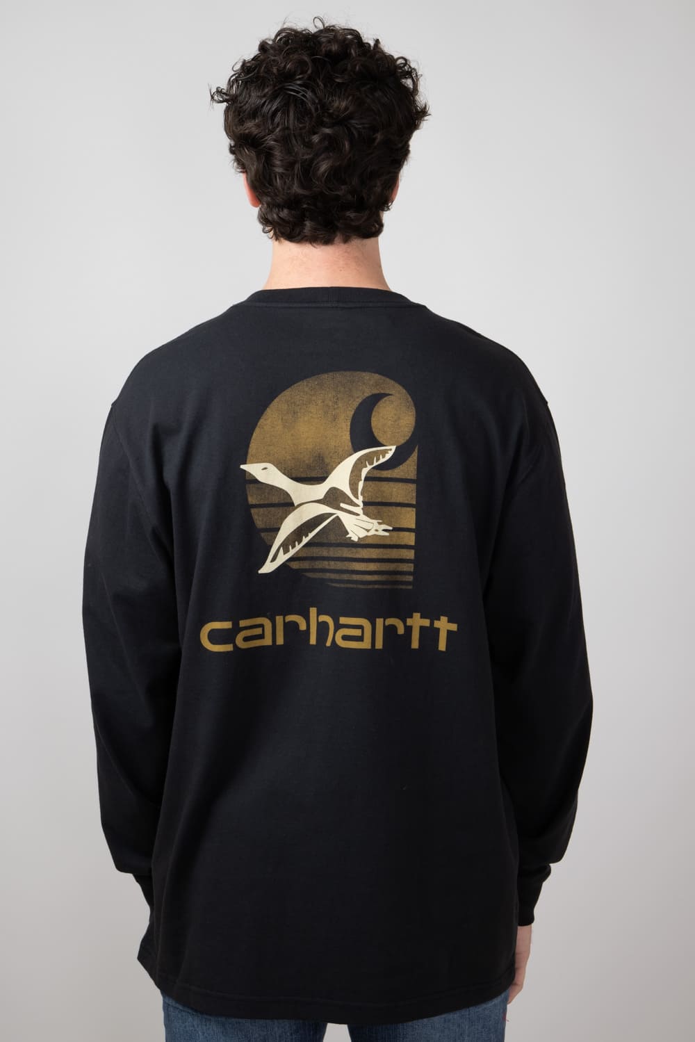 【Carhartt】 ★ LONG SLEEVE DUCKS T-SHIRT ★ LOOSE FIT Carhartt Men's 106629 Loose Fit Heavyweight Long-Sleeve