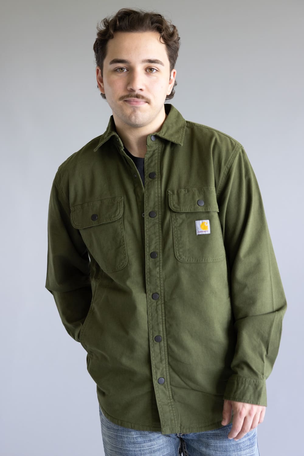 Carhartt Relaxed Canvas Shirt Jacket for Men in Green