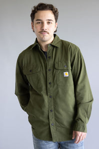 Carhartt Relaxed Canvas Shirt Jacket for Men in Green