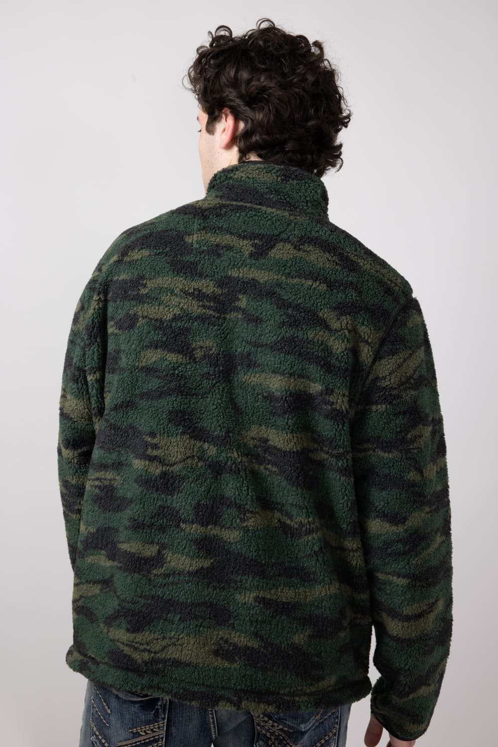 Carhartt Relaxed Fit Fleece Pullover for Men in Camo 