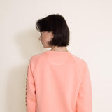 Carhartt Midweight Block Logo Crewneck for Women in Pink