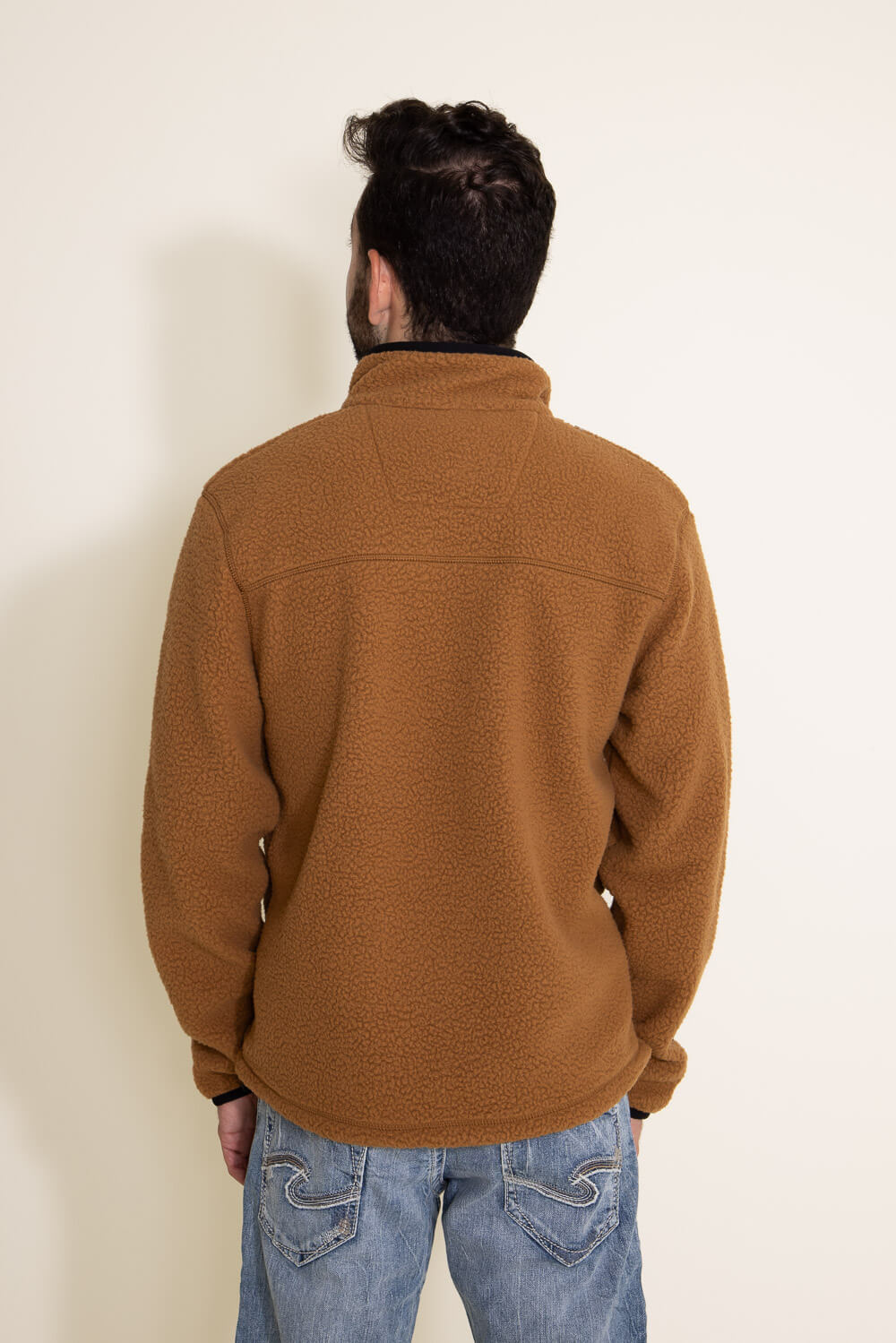 Carhartt Relaxed Fit Fleece Pullover for Men in Brown