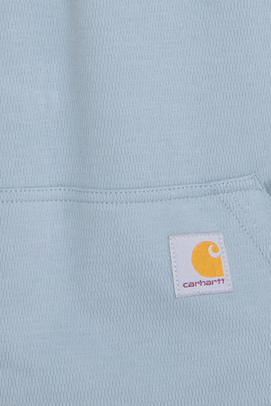 Carhartt Relaxed Fit Heavyweight Long Sleeve 1/2 Zip Thermal Shirt for Men in Blue