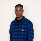 Carhartt Rugged Flex Flannel Plaid Shirt for Men in Blue/Black
