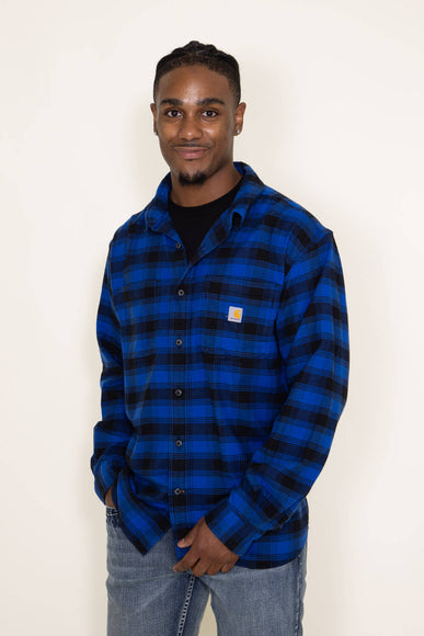 Carhartt Rugged Flex Flannel Plaid Shirt for Men in Blue/Black