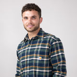 Carhartt Rugged Flex Midweight Flannel Shirt for Men in Navy
