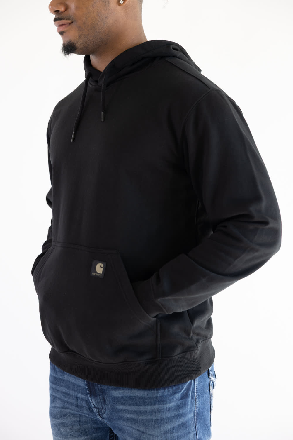 Carhartt Sawyer Camo Hoodie for Men in Black | 107461-N04-BLACK