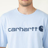 Carhartt Loose Fit Heavyweight Logo Graphic T-Shirt for Men in Blue