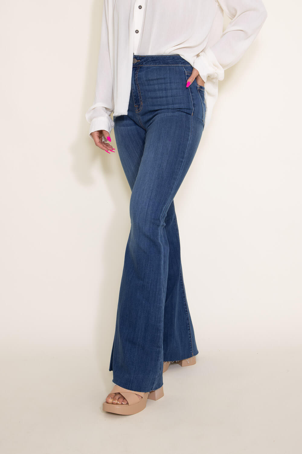 Cello High Rise Super Flare Jeans for Women | WV36808M-2 – Glik's