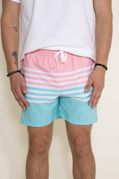 Chubbies The On The Horizons 5.5” Classic Swim Trunks for Men in Pink