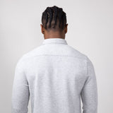Civil Society Nick Model Knit Button Up Shirt for Men in Heather Gray