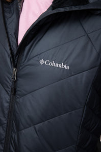 Columbia Heavenly Long Hooded Jacket for Women in Black