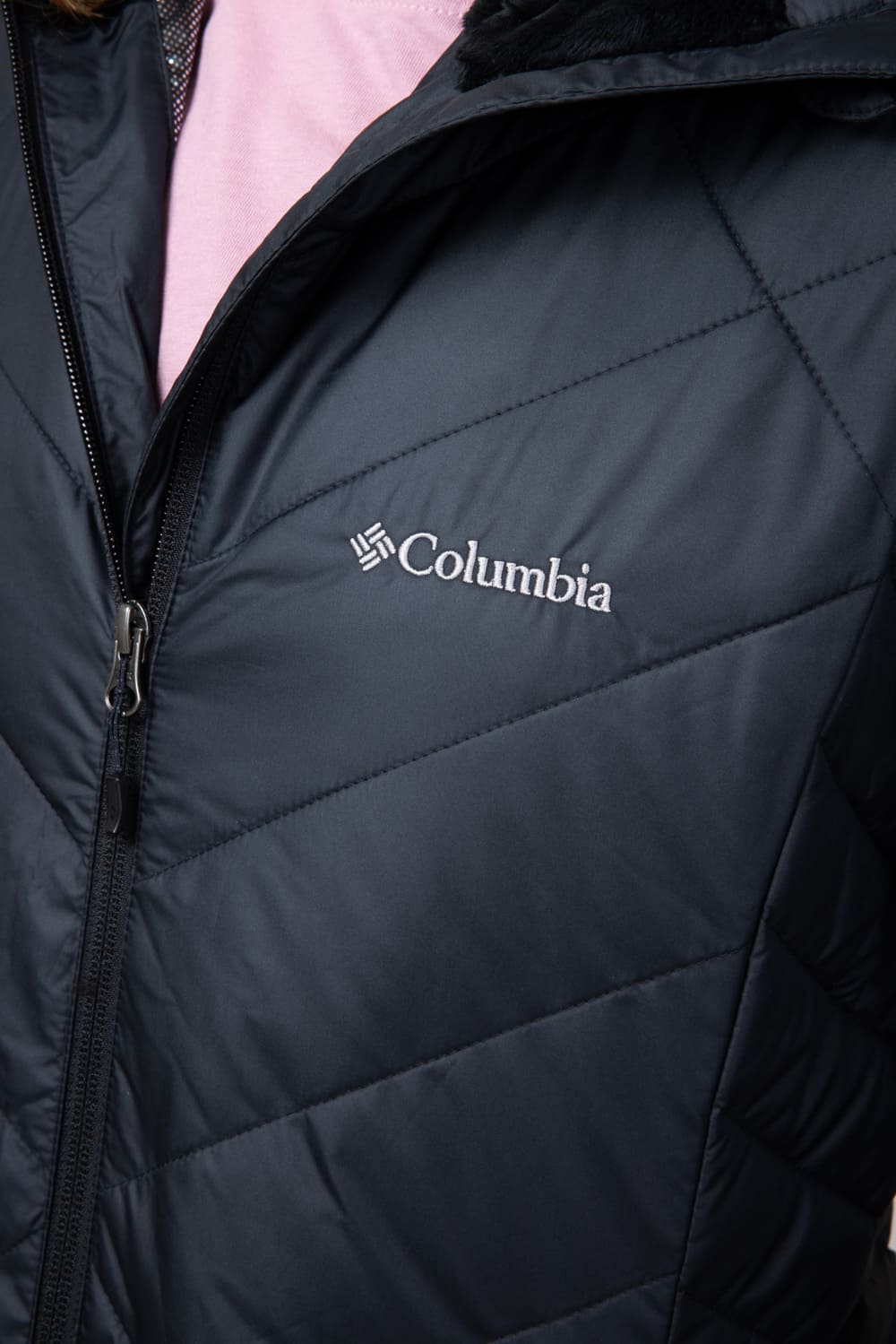Columbia Heavenly Long Hooded Jacket for Women in Black