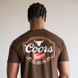 Coors Rodeo Steer Head T-Shirt for Men in Brown