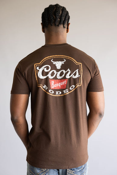 Coors Rodeo Steer Head T-Shirt for Men in Brown