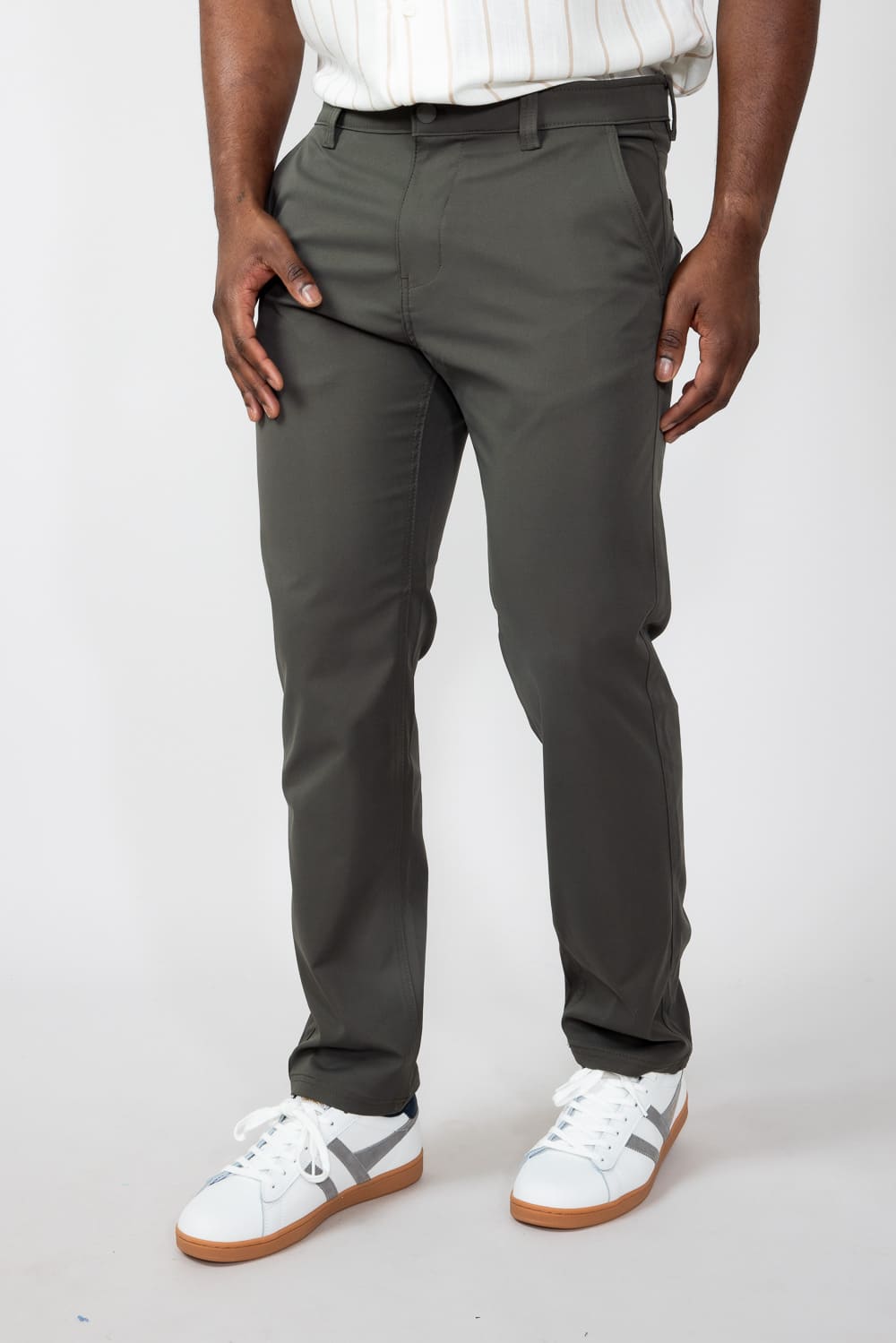 Copper & Oak Clay 5 Pocket Pants for Men in Military Green | K5S833-36 Glik's Copper & Oak Clay 5 Pocket Pants for Men in Military Green | K5S833-36 Glik's