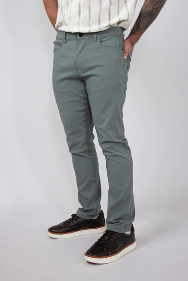 Copper & Oak Faille Trouser Pants for Men in Green | K5S901-317-MEADOWGREEN