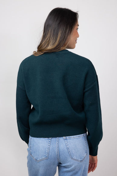 Crewneck Sweater for Women in Dark Green