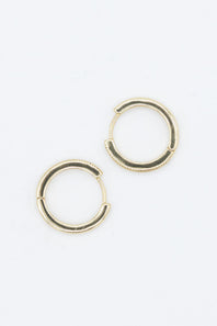Cubic Zirconia Huggie Hoop Earrings for Women in Gold