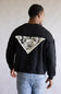 Denim & Flower Bandana Back Crewneck for Men in Black