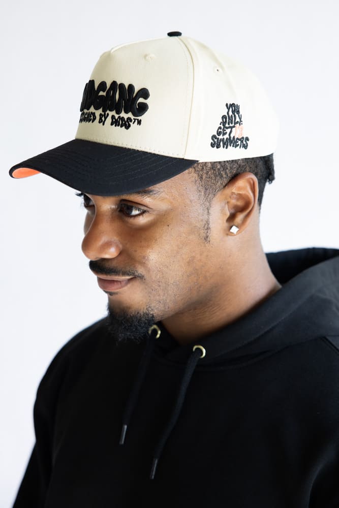 Dad Gang Time Flies Hat for Men in Cream