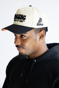 Dad Gang Time Flies Hat for Men in Cream