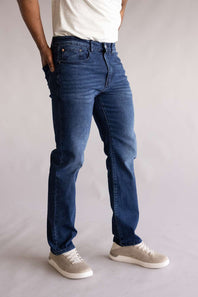 Weatherproof Vintage Straight Jeans for Men in Earth Stone