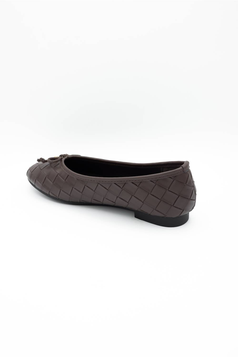 Berness Elise Woven Ballet Flats  Brown