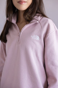 The North Face Evolution ¼ Zip for Women in Metal Pink