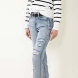 Eunina Super High Rise Boyfriend Jeans for Women 