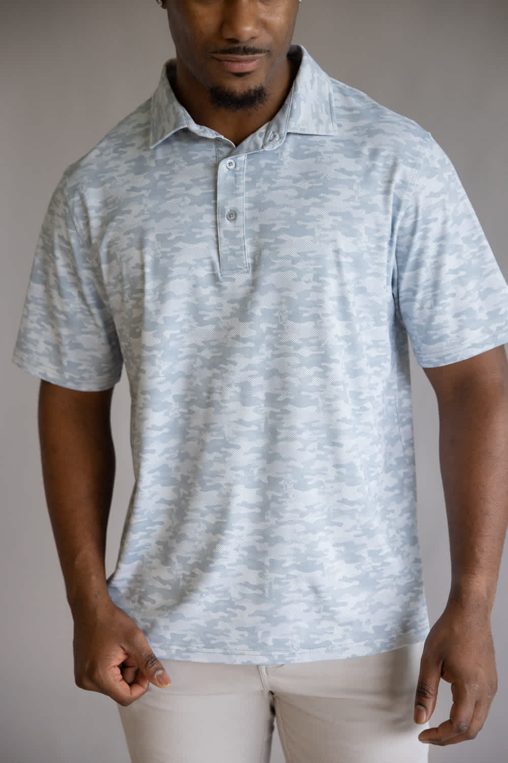 1897 Legends Camo Polo for Men in Grey