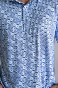 1897 Legends Golf Clubs Polo for Men in Blue