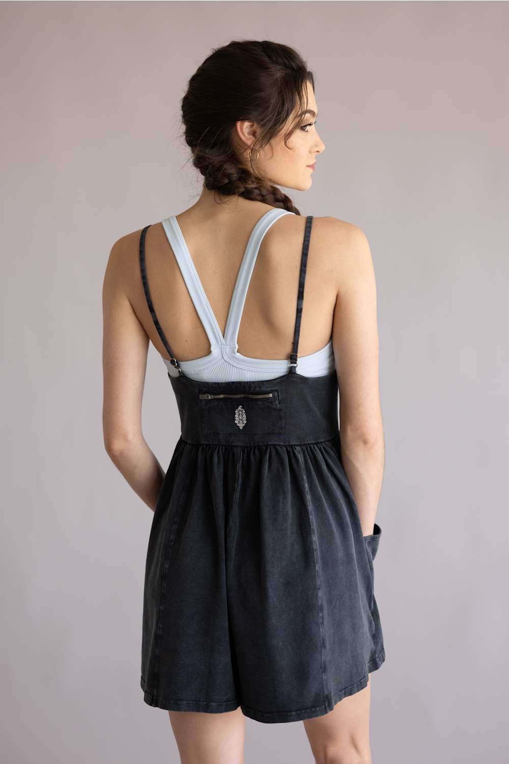 FP movement hot shot strappy romper black