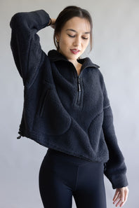 FP Movement Mountain High ½ Zip Fleece for Women in Black