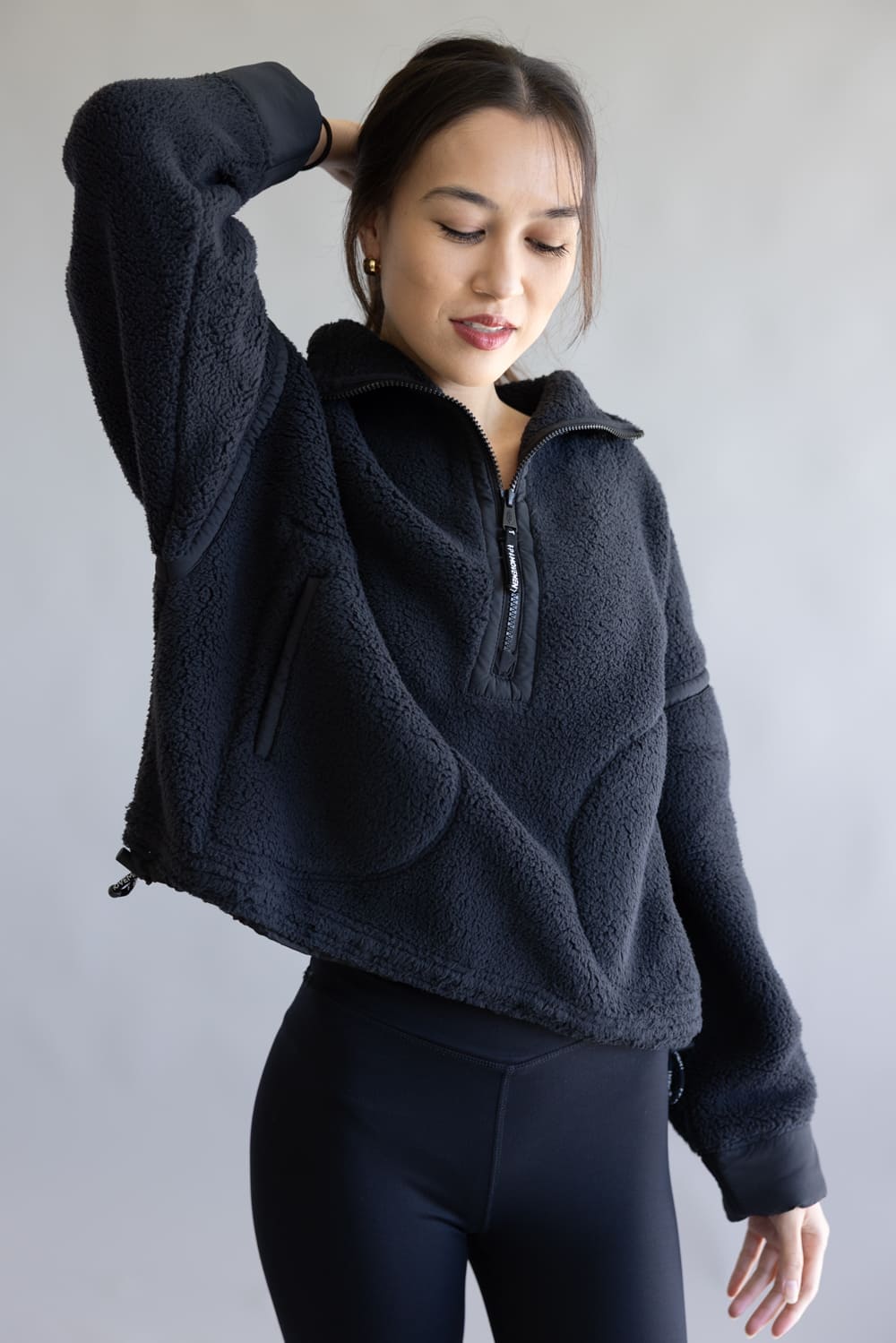 FP Movement Mountain High ½ Zip Fleece for Women in Black