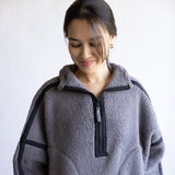 FP Movement Mountain ½ Zip Fleece for Women in Gunmetal Combo