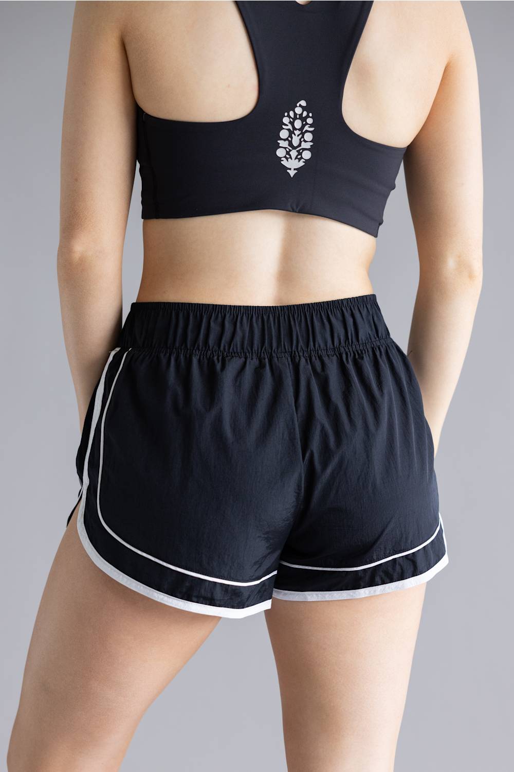 FP Movement Varsity Blues Shorts for Women in Black Combo