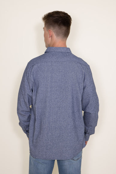 Flag & Anthem Haysville Heather Solid Flannel for Men in Navy