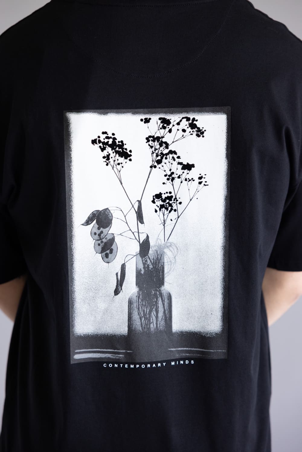 Denim & Flower Flower Photo T-Shirt for Men in Black | CKTS-C484