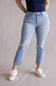 Flying Monkey High Rise Cropped Slim Straight Leg Jeans for Women
