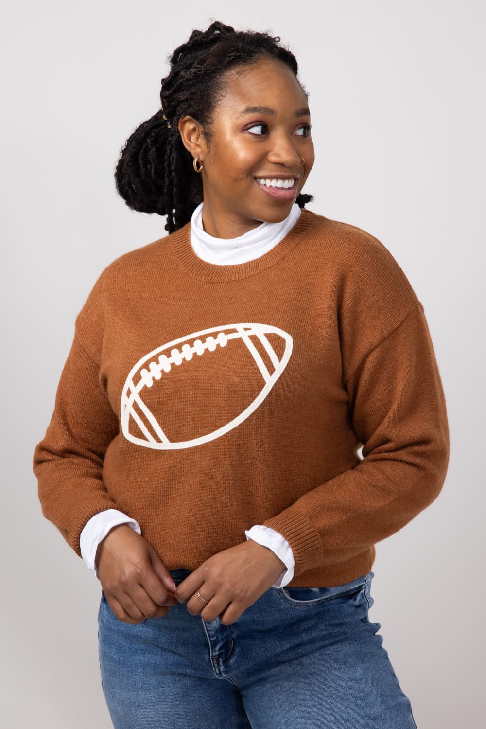 SOLxFUC All around Sweater (Brown) ニット Please Take Me With You Sweater, Brown – Chic Soul