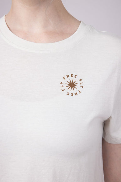 Free Fly Fan Palm T-Shirt for Women in Heather Birch | WGRPALM-HEATHERBIRCH