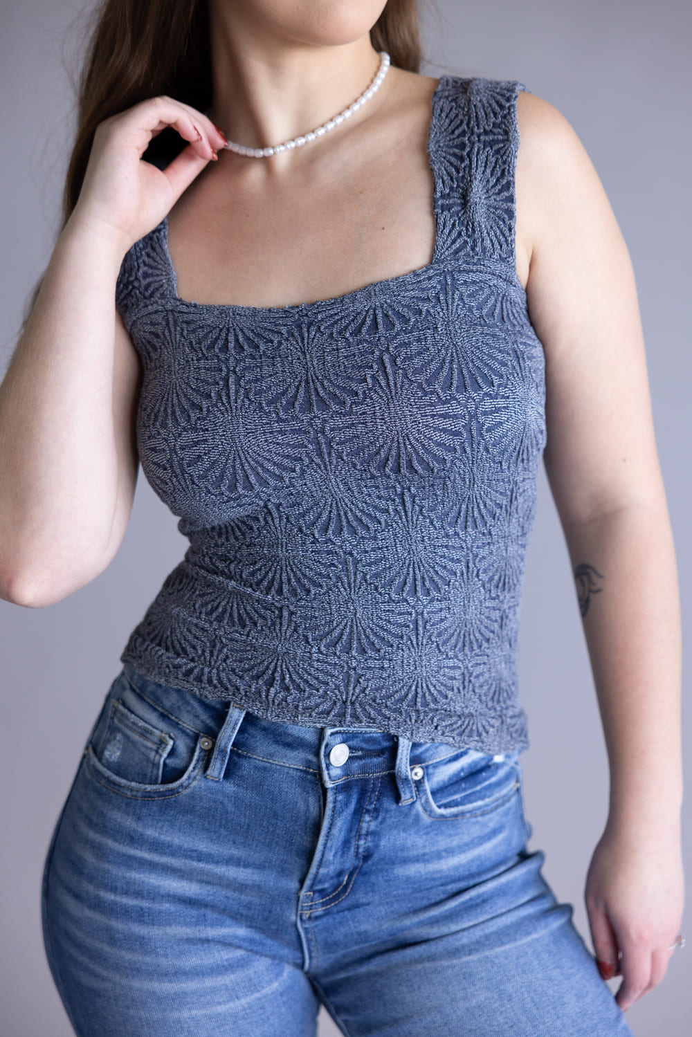 Free People Intimately Love Letter Cami for Women in Navy