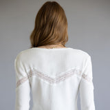 Free People Let’s Party Cardi Top for Women in Ivory